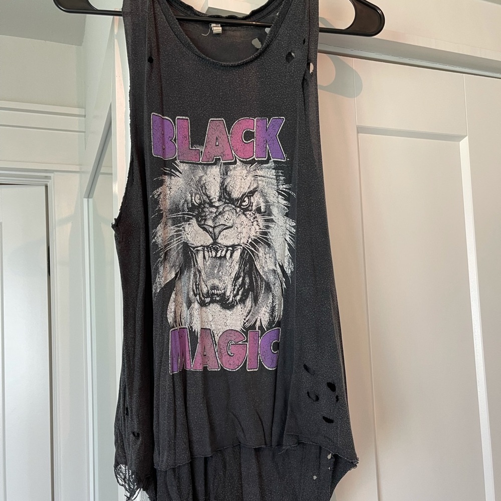 Black magic destroyed tank